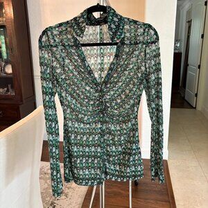 Free People Fish Scale Blouse